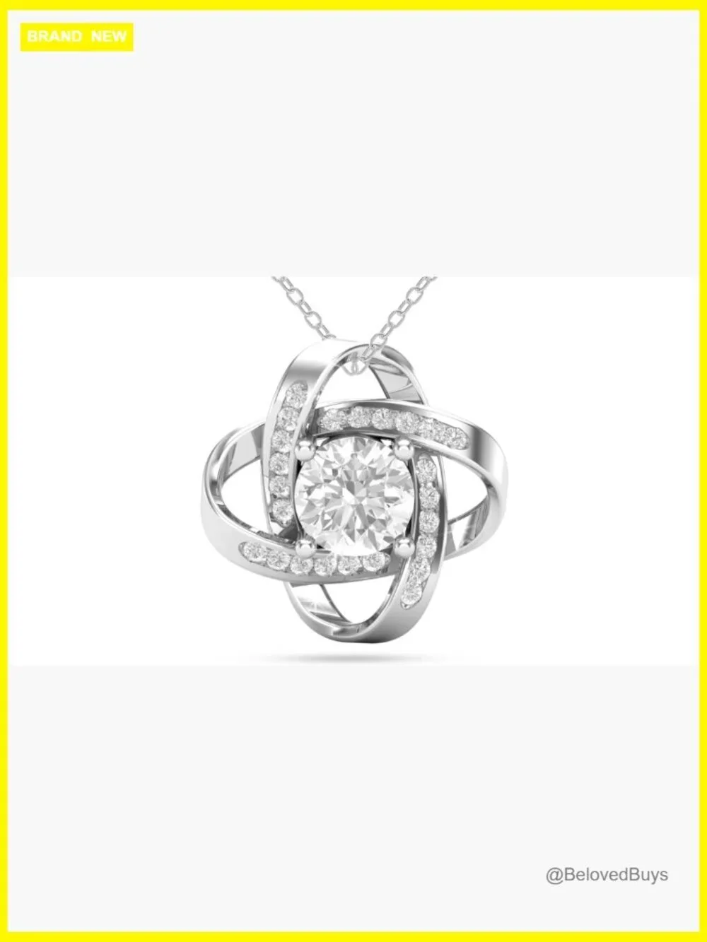 Love Knot Pendant Necklace for Daughter Gift from Parents